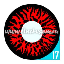 Карнавальные линзы Lensmam Hell's Eyes Фото 3
